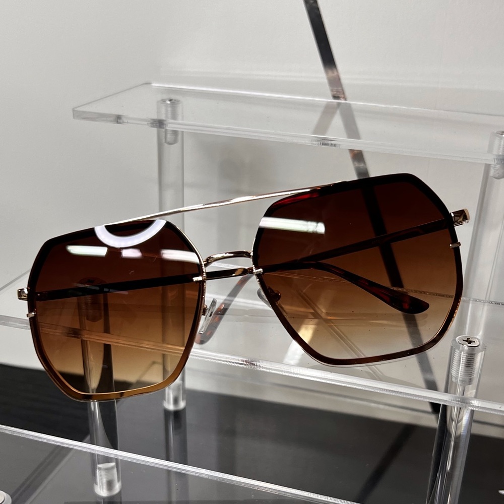 Brown Oversized Sunglasses